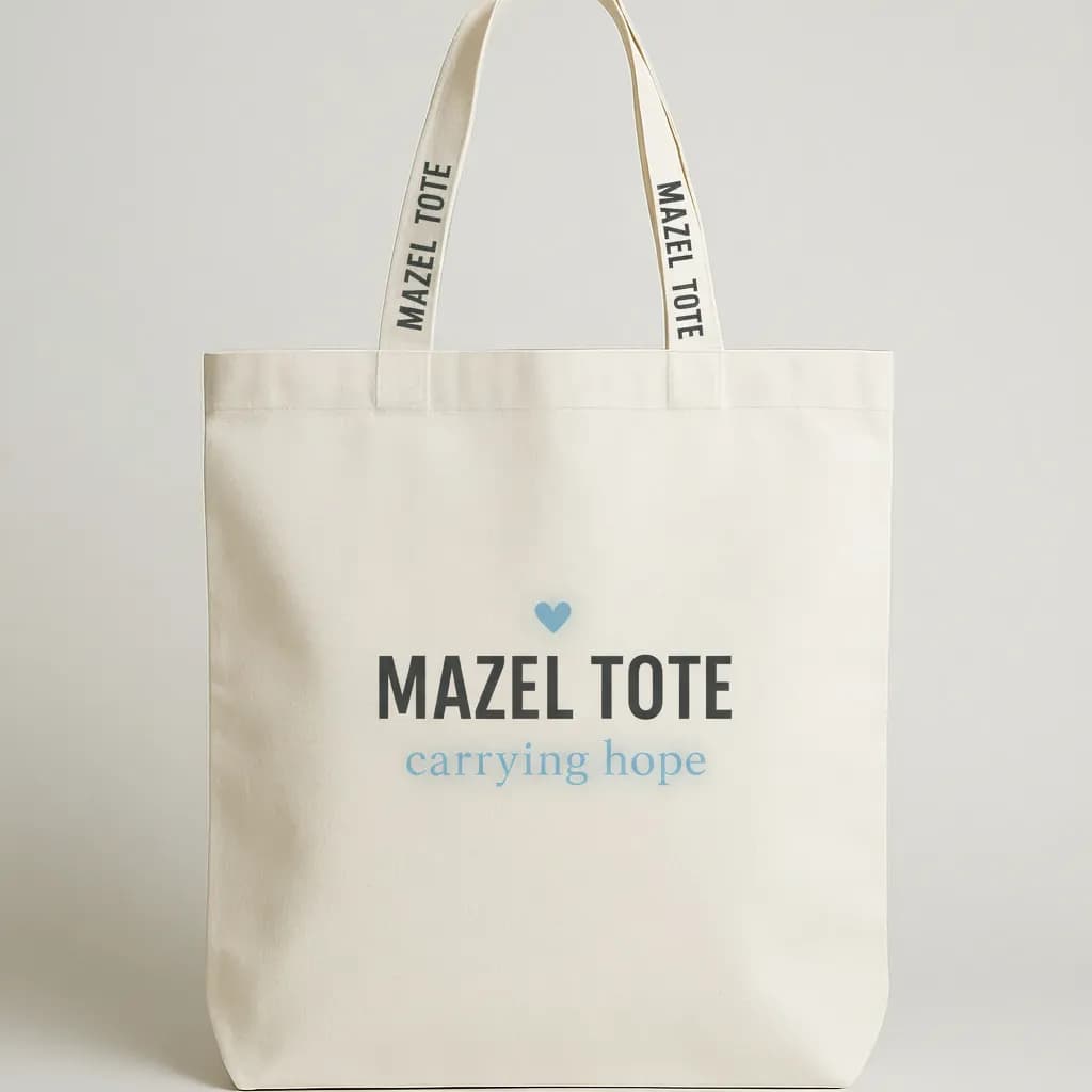 Mazel Tote carrying hope